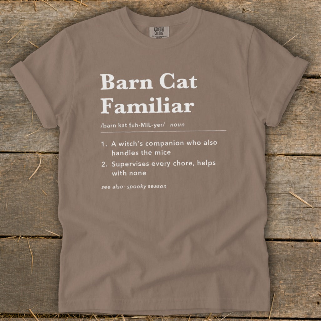 Barn Cat Familiar Definition Signature Tee