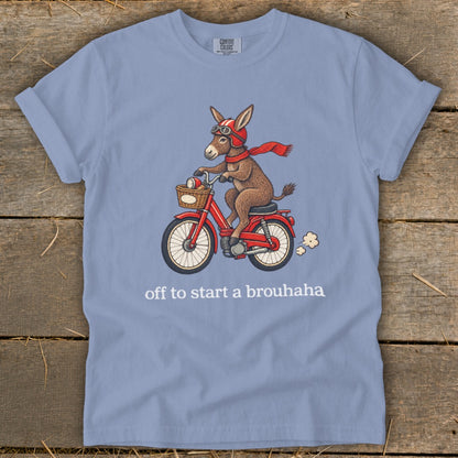 Off To Start a Brouhaha Signature Tee