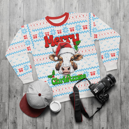 All Over Prints Cow Ugly Christmas Sweatshirt