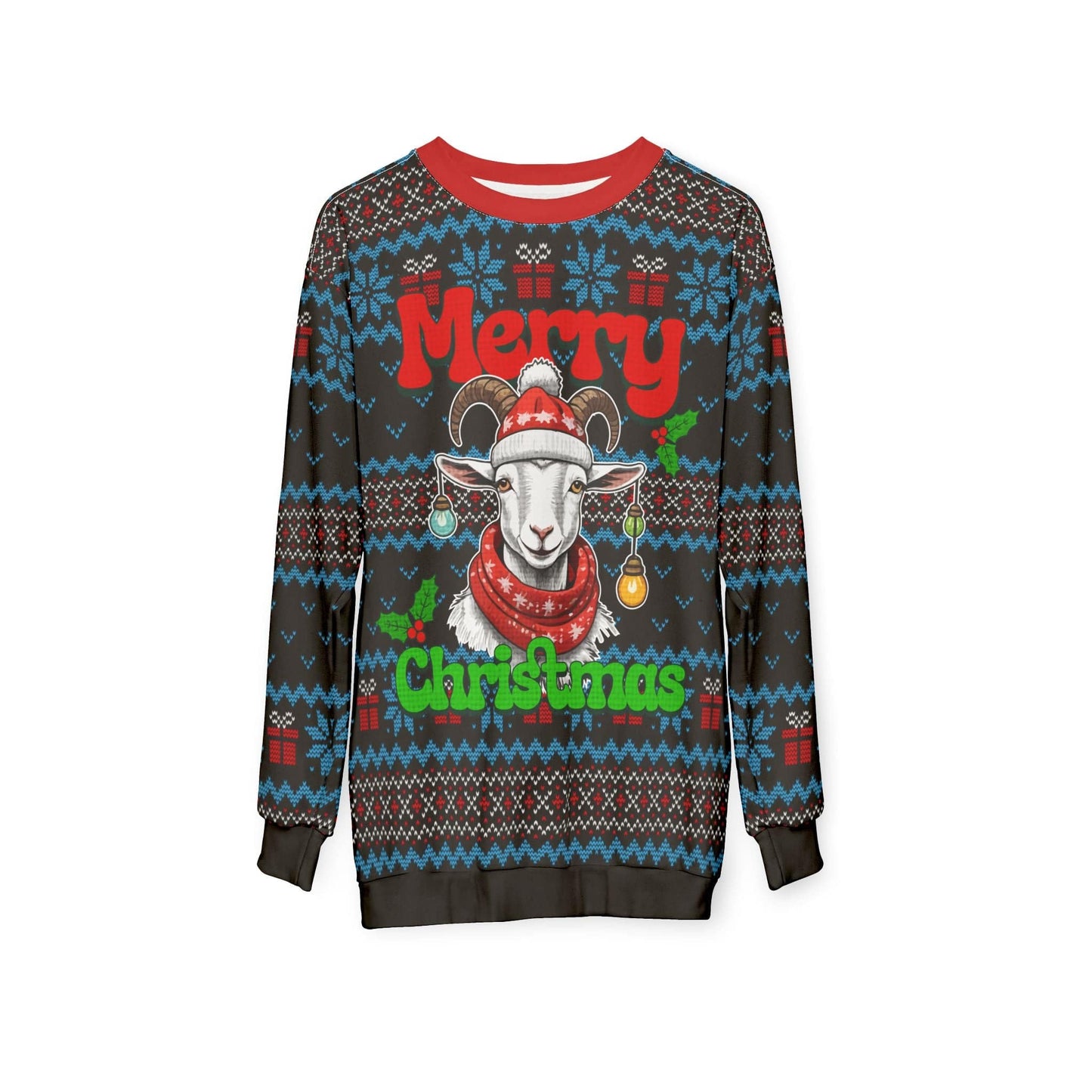 All Over Prints Goat Ugly Christmas Sweatshirt