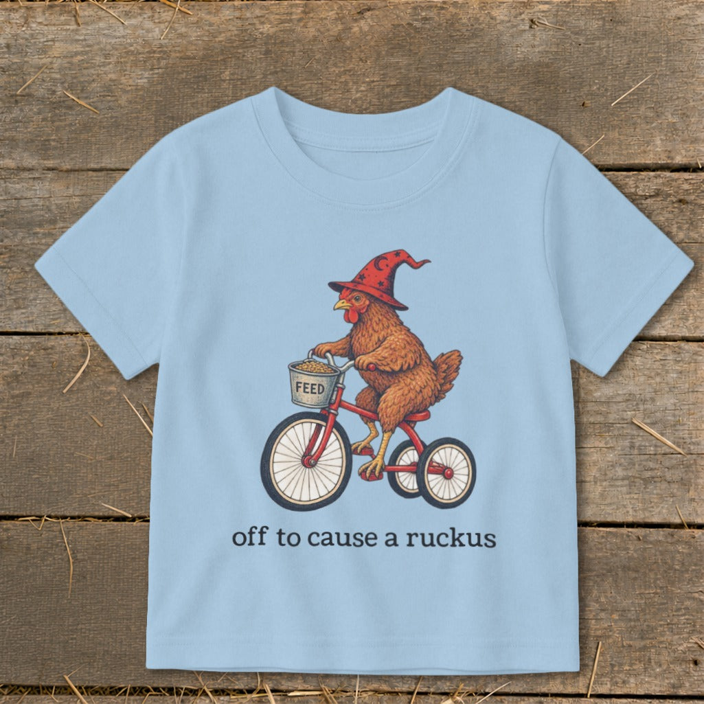 Off To Cause a Ruckus Toddler Tee