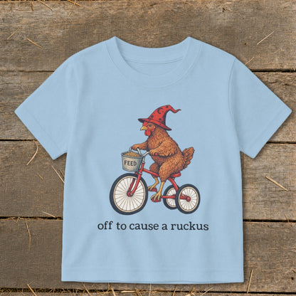 Off To Cause a Ruckus Toddler Tee