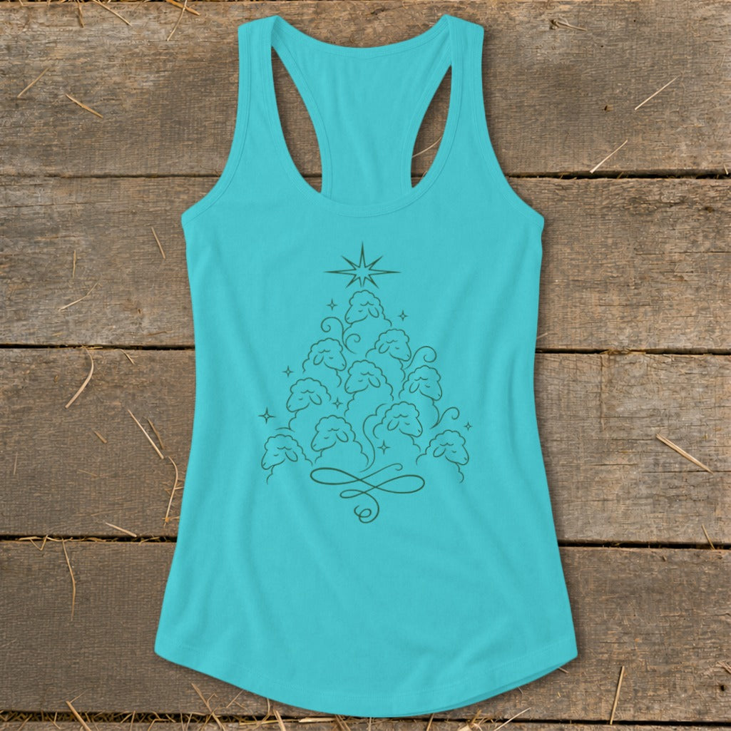 Elegant Sheep Tree Racerback Tank