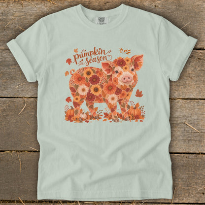 Fall Floral Pig Signature Tee