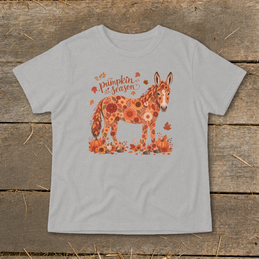 Fall Floral Donkey Infant Tee