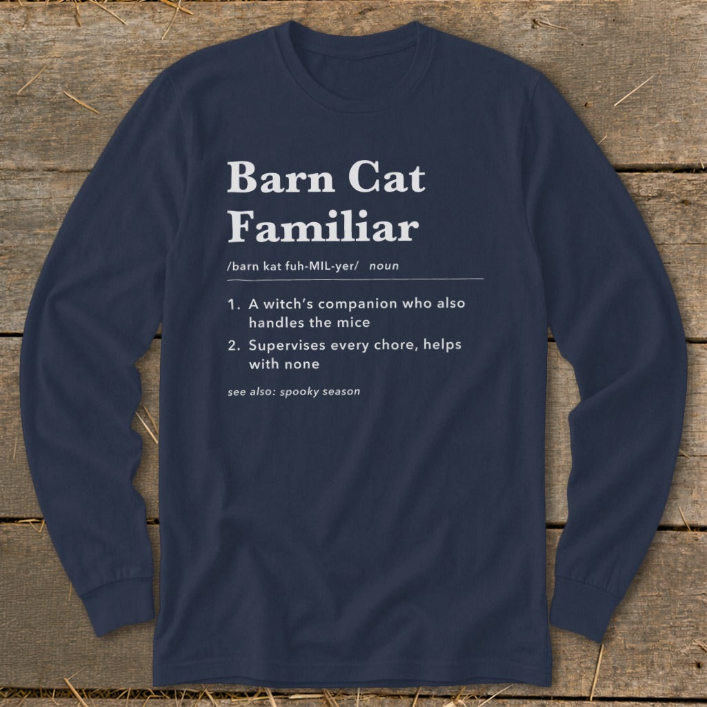 Barn Cat Familiar Definition Long Sleeve Tee