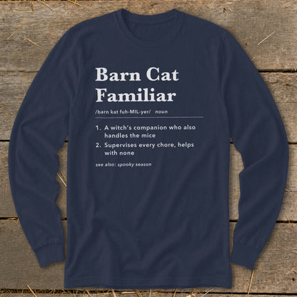 Barn Cat Familiar Definition Long Sleeve Tee