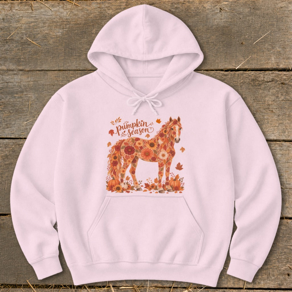 Fall Floral Horse Hoodie