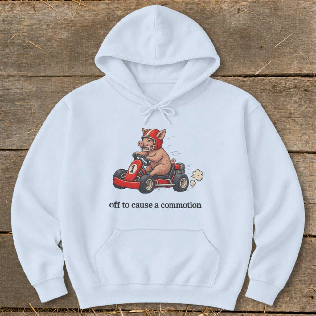 Off To Cause a Commotion Hoodie