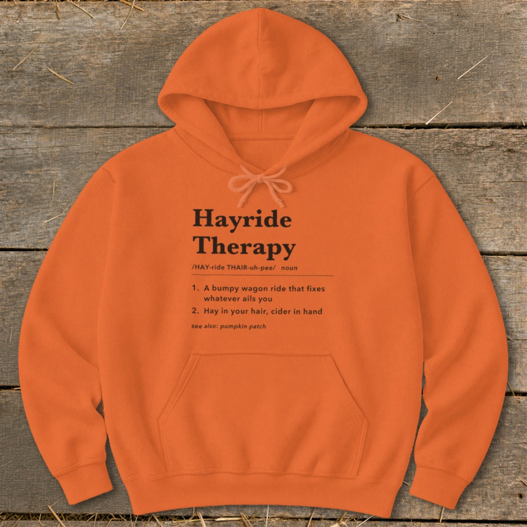 Hayride Therapy Definition Hoodie