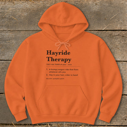 Hayride Therapy Definition Hoodie