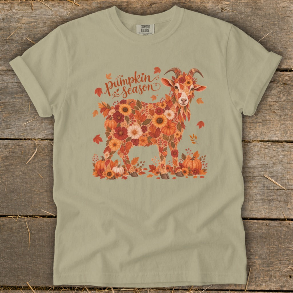 Fall Floral Goat Signature Tee