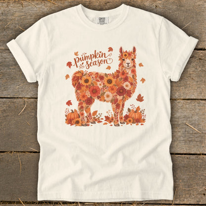 Fall Floral Llama Signature Tee