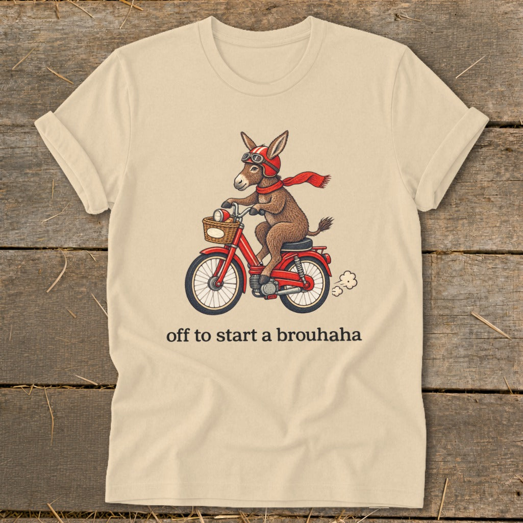 Off To Start a Brouhaha Softstyle Tee