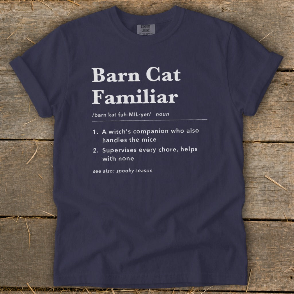 Barn Cat Familiar Definition Signature Tee