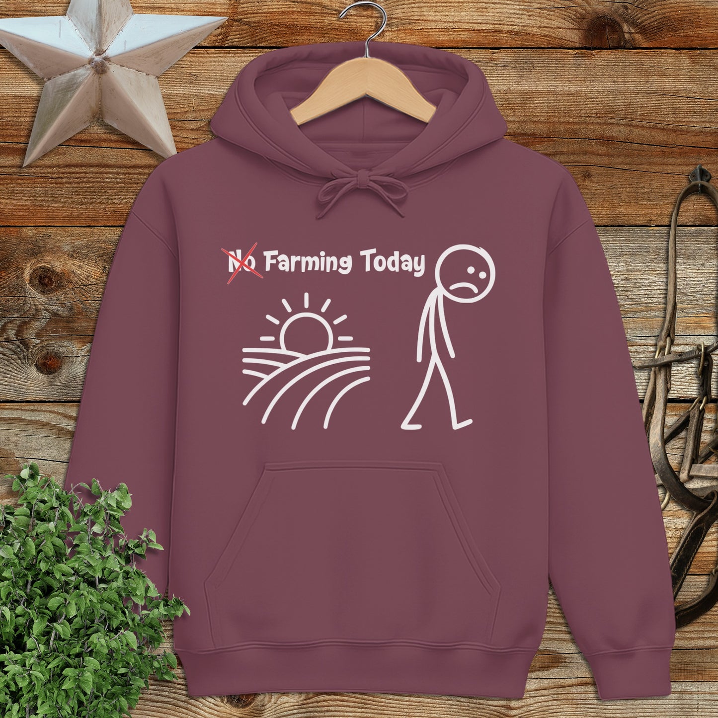 No Farming Today Hoodie