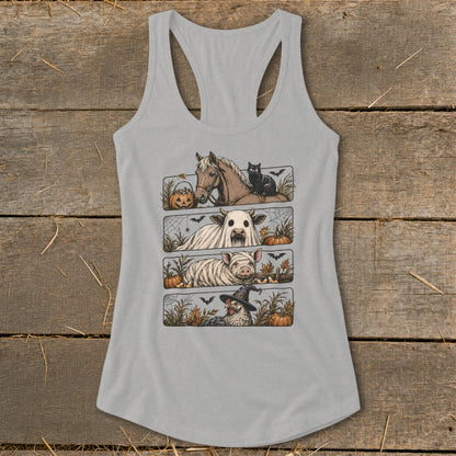 Barnyard Costume Party Racerback Tank