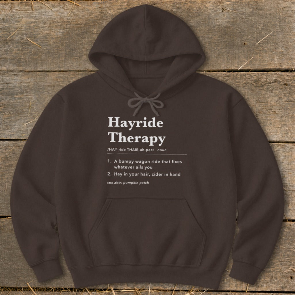 Hayride Therapy Definition Hoodie