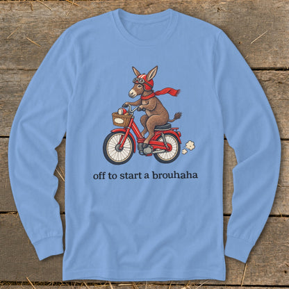 Off To Start a Brouhaha Long Sleeve Tee