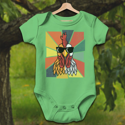 Baby Shirts Bodysuit Short Sleeve / Newborn / Apple Cool Rooster - Baby Shirt