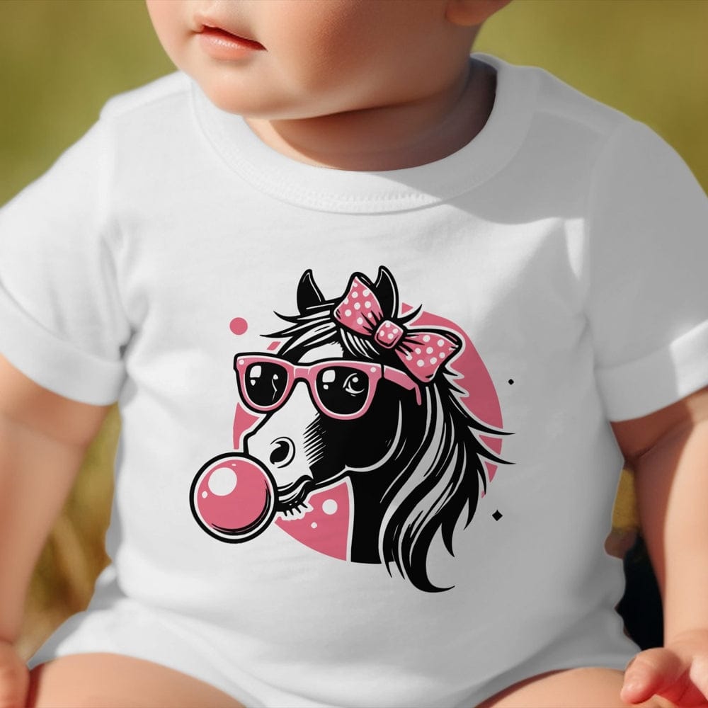 Baby Shirts Bubble Gum Horse Shirt