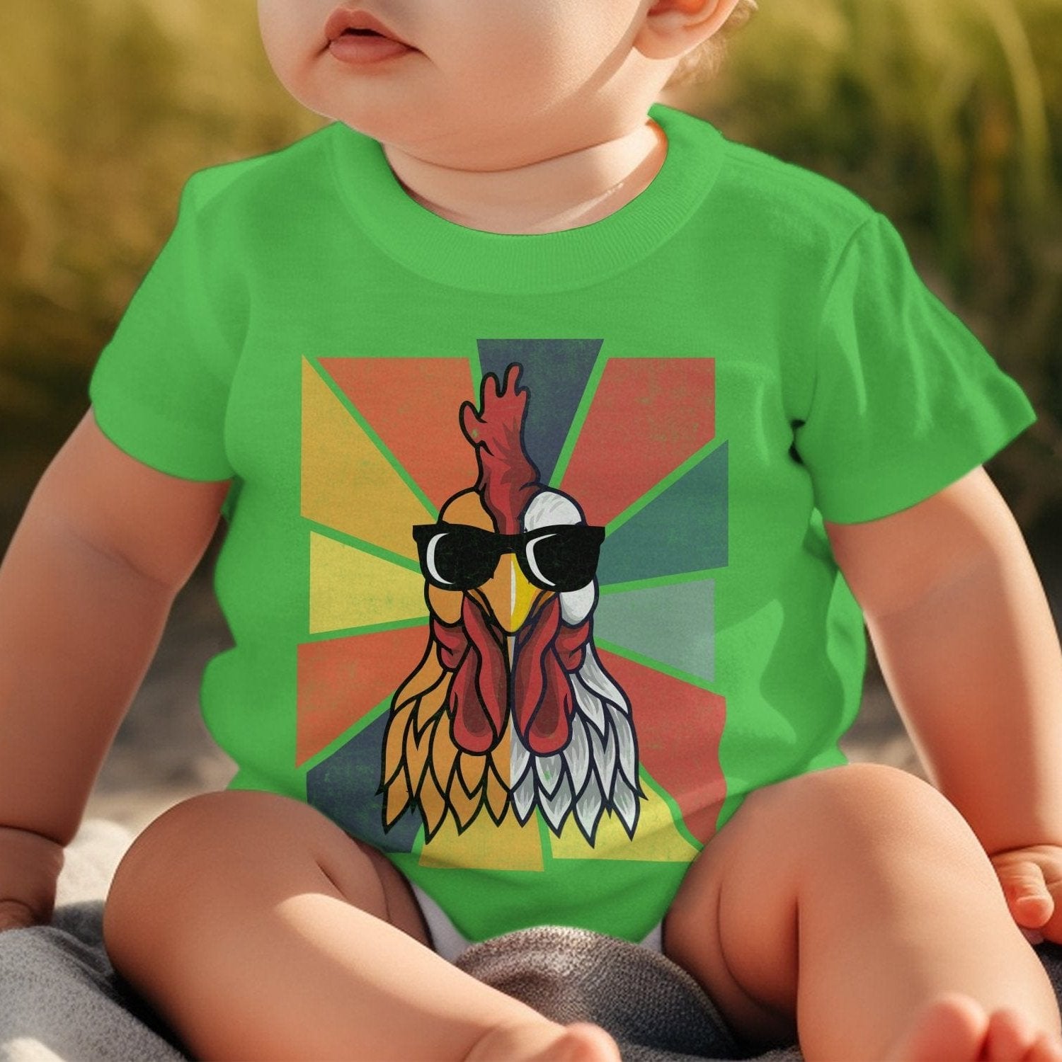 Baby Shirts Cool Rooster - Baby Shirt