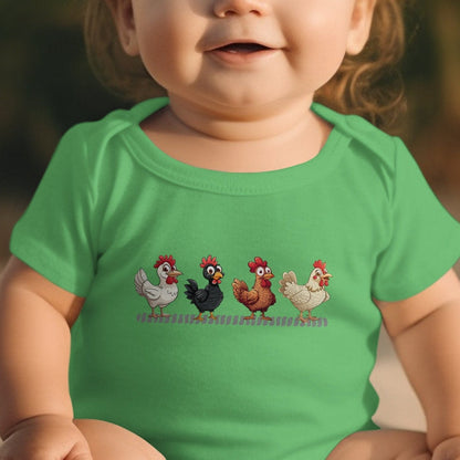 Baby Shirts Funny Chicken - Baby Shirt