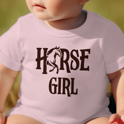 Baby Shirts Horse Girl - Baby Shirt