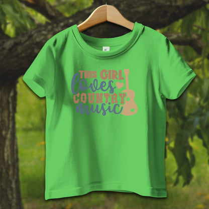 Baby Shirts T-Shirt Infant / 12 Months / Apple This Girl Loves Country Music - Baby Shirt