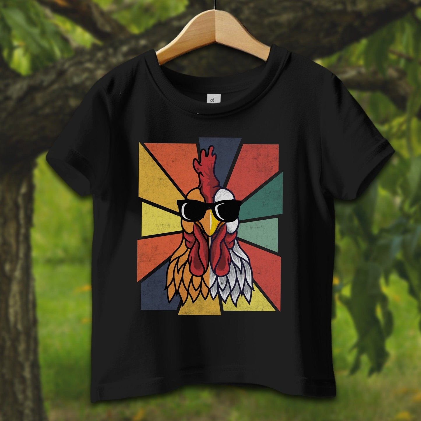 Baby Shirts T-Shirt Infant / 12 Months / Black Cool Rooster - Baby Shirt