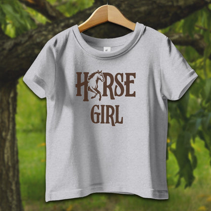 Baby Shirts T-Shirt Infant / 12 Months / Heather Horse Girl - Baby Shirt