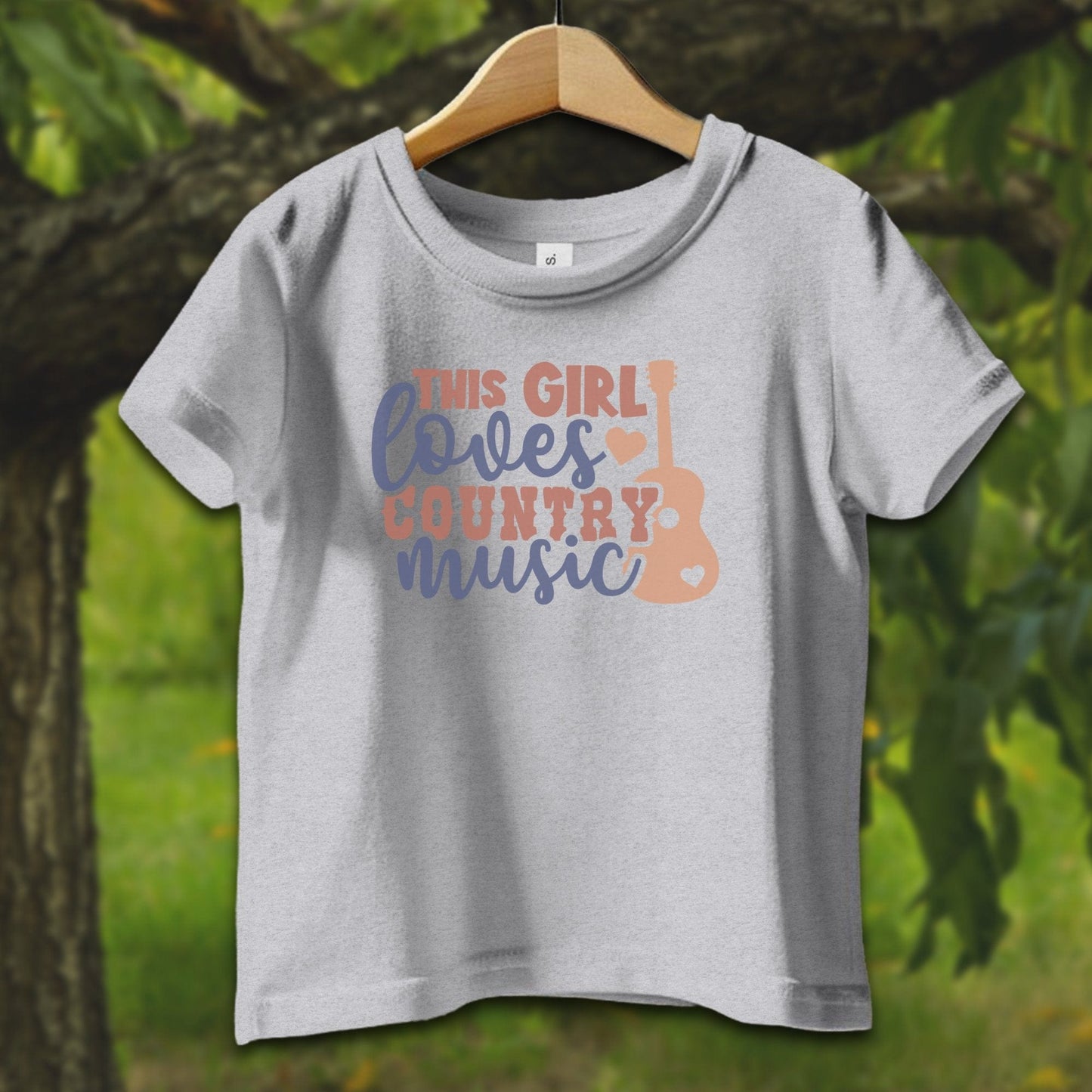 Baby Shirts T-Shirt Infant / 12 Months / Heather This Girl Loves Country Music - Baby Shirt