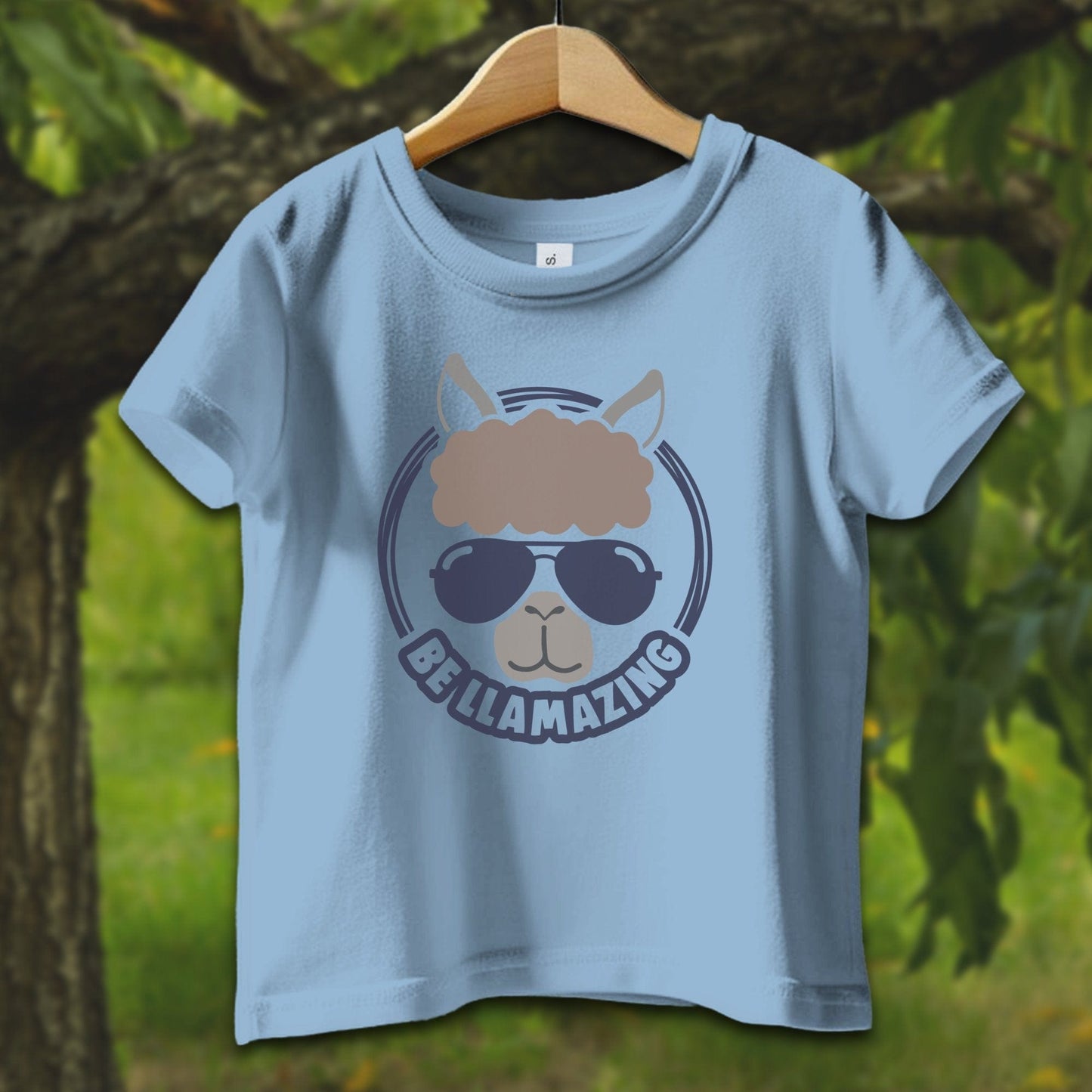 Baby Shirts T-Shirt Infant / 12 Months / Light Blue Be Llamazing Cool Alpaca Illustration - Baby Shirt