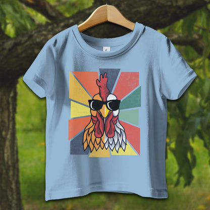 Baby Shirts T-Shirt Infant / 12 Months / Light Blue Cool Rooster - Baby Shirt