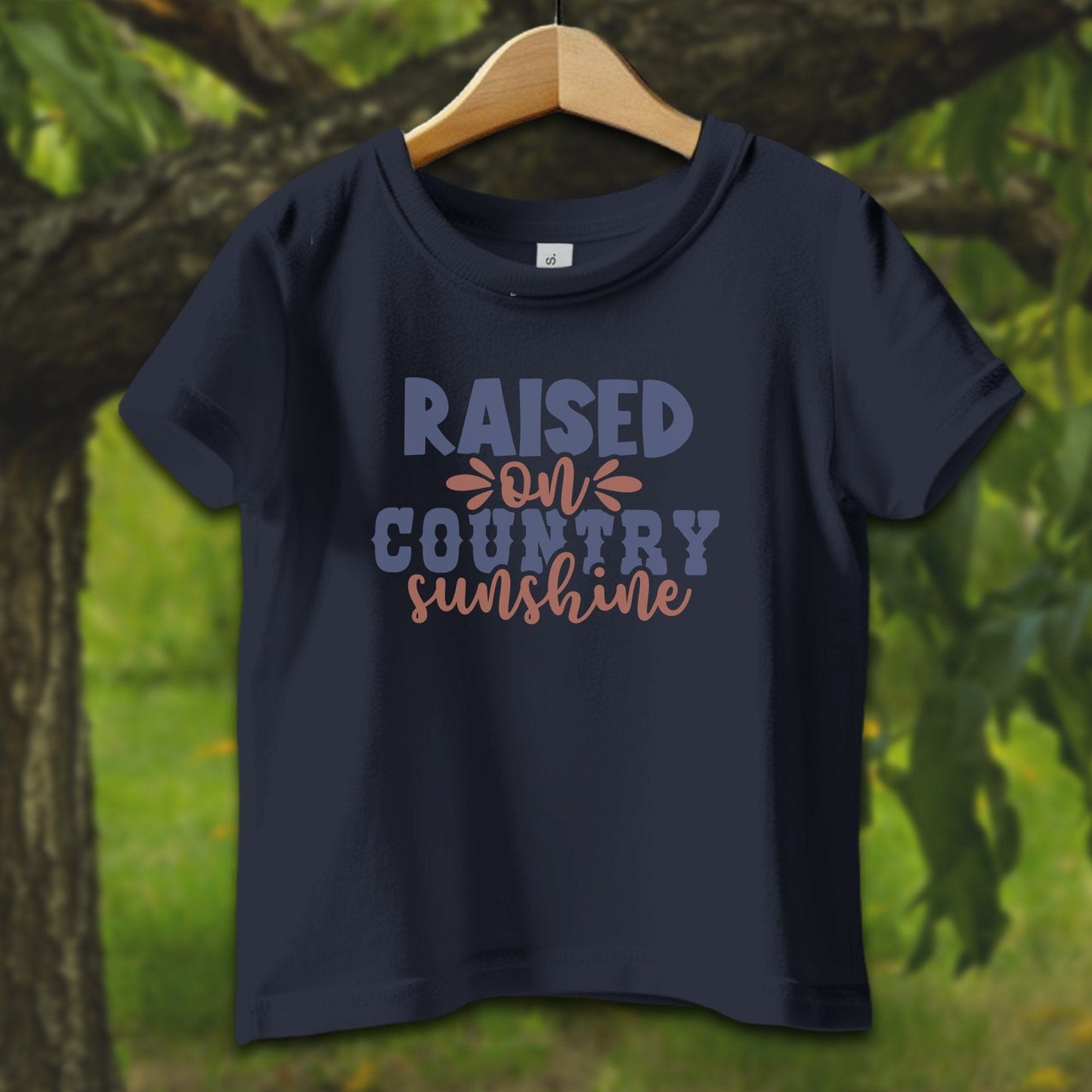 Baby Shirts T-Shirt Infant / 12 Months / Navy Raised on Country Sunshine - Baby Shirt