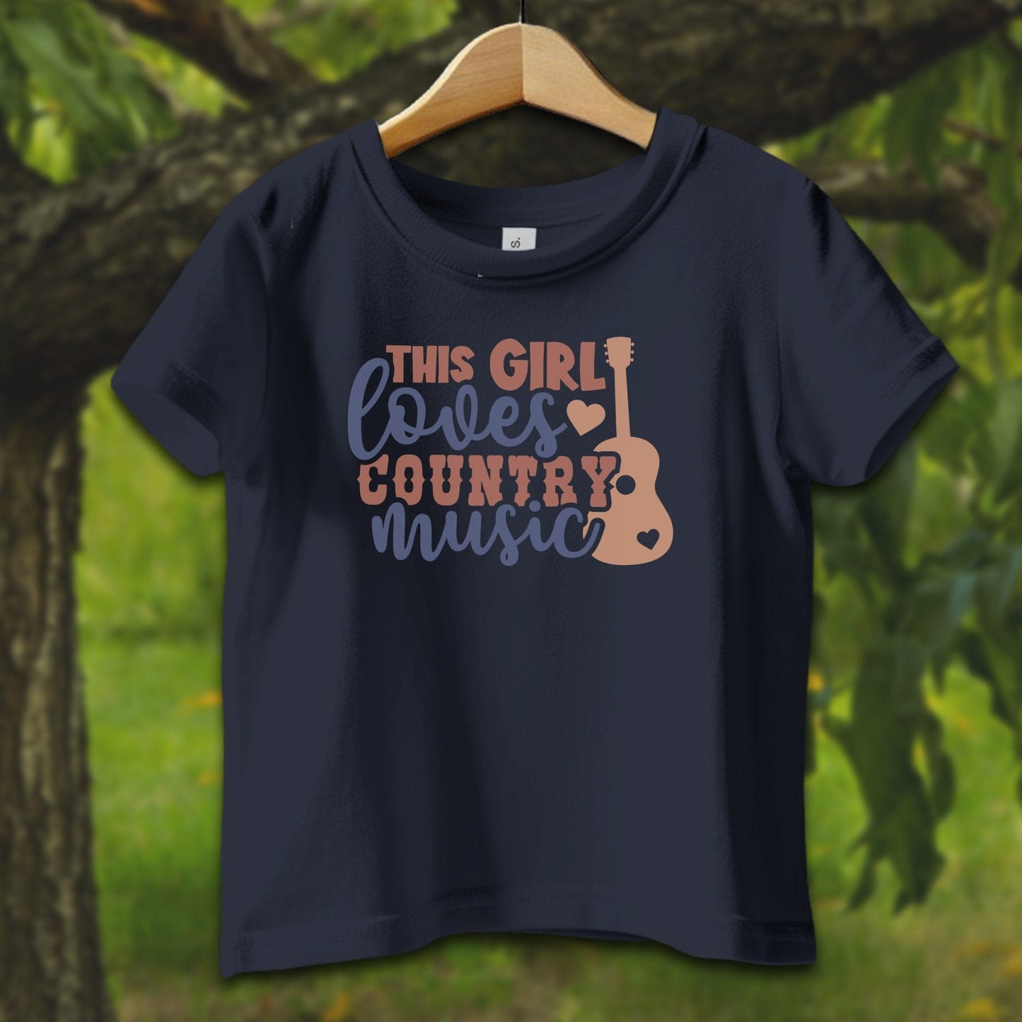 Baby Shirts T-Shirt Infant / 12 Months / Navy This Girl Loves Country Music - Baby Shirt