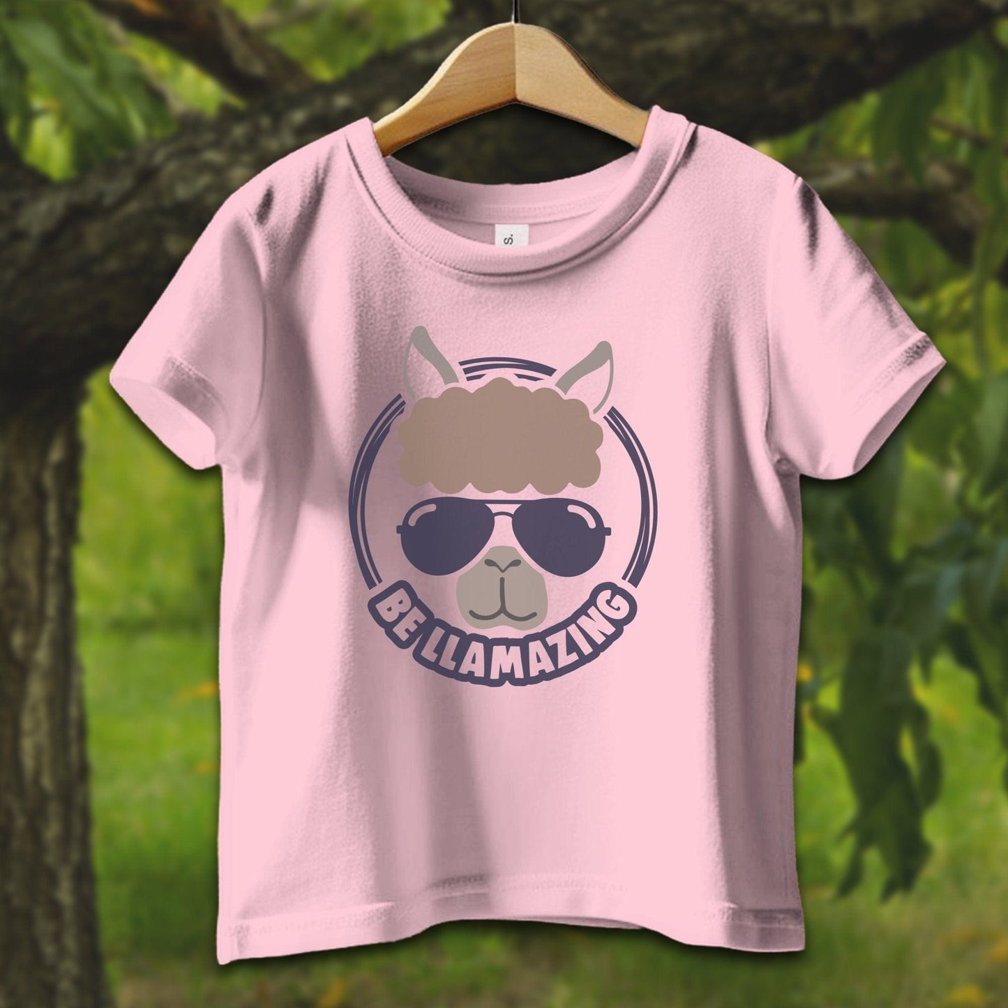 Baby Shirts T-Shirt Infant / 12 Months / Pink Be Llamazing Cool Alpaca Illustration - Baby Shirt