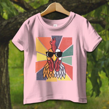 Baby Shirts T-Shirt Infant / 12 Months / Pink Cool Rooster - Baby Shirt