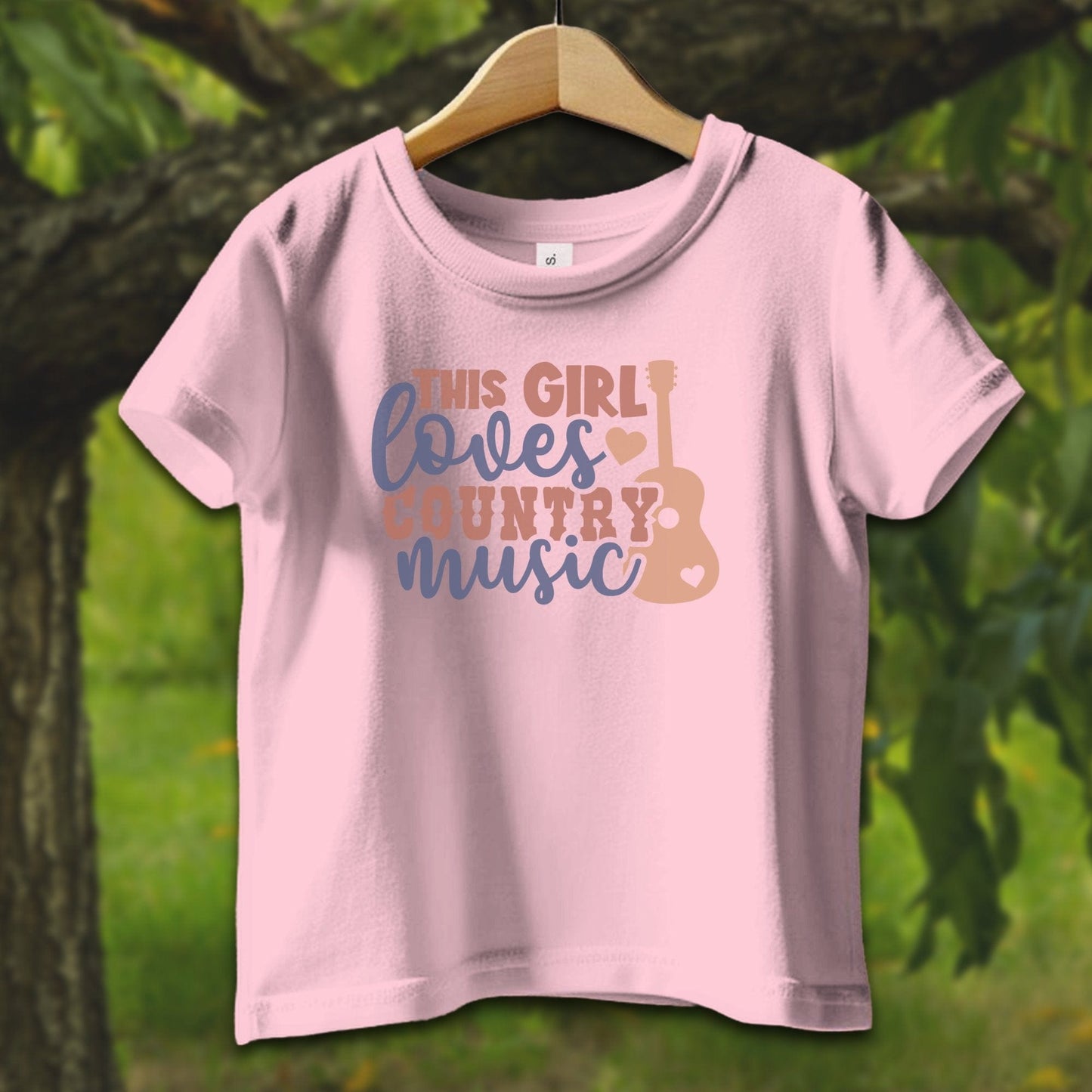 Baby Shirts T-Shirt Infant / 12 Months / Pink This Girl Loves Country Music - Baby Shirt