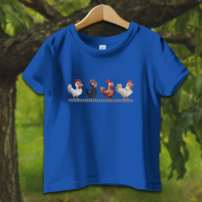 Baby Shirts T-Shirt Infant / 12 Months / Royal Funny Chicken - Baby Shirt