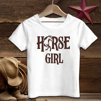 Baby Shirts T-Shirt Infant / 12 Months / White Horse Girl - Baby Shirt