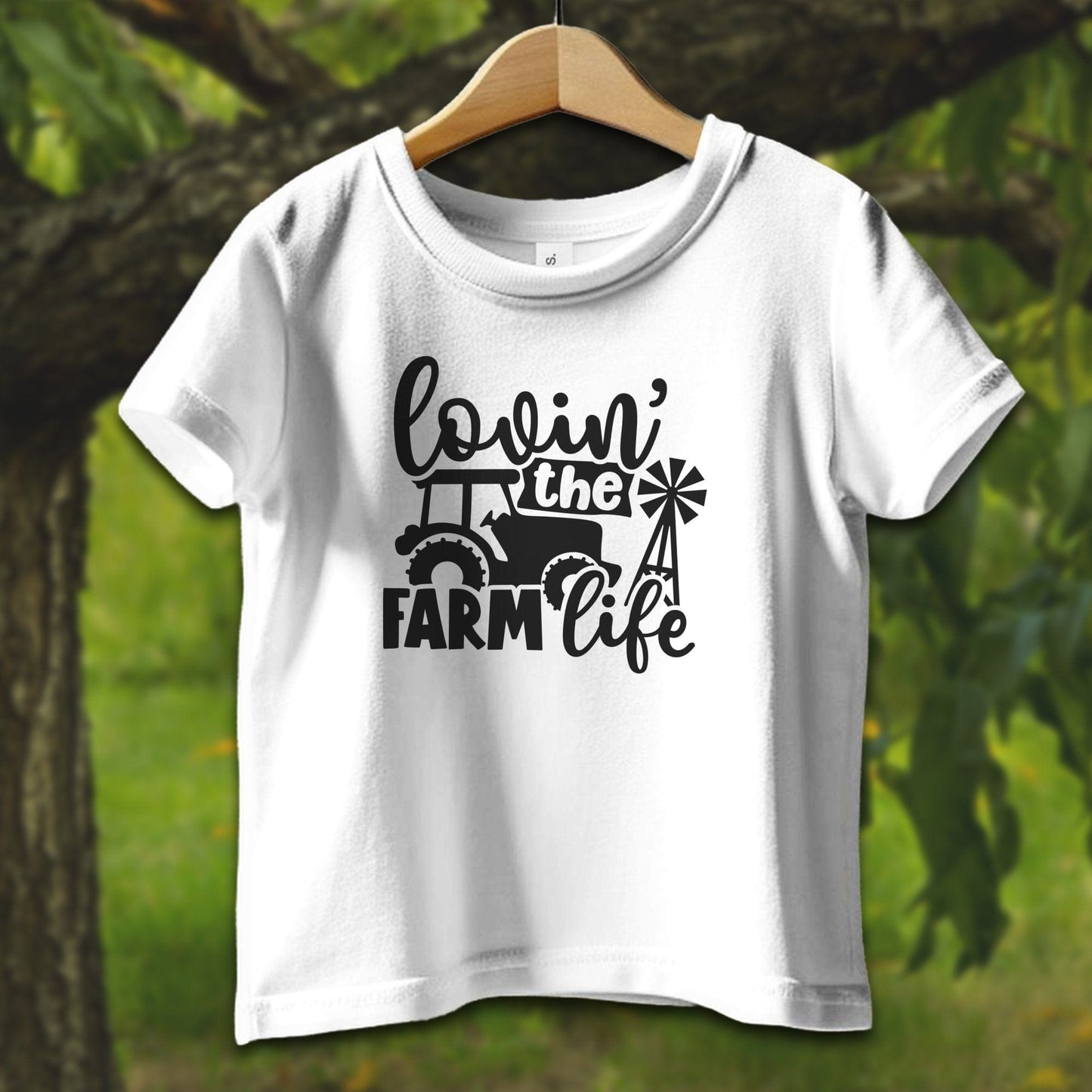 Baby Shirts T-Shirt Infant / 12 Months / White Lovin the Farm Life Tractor - Baby Shirt