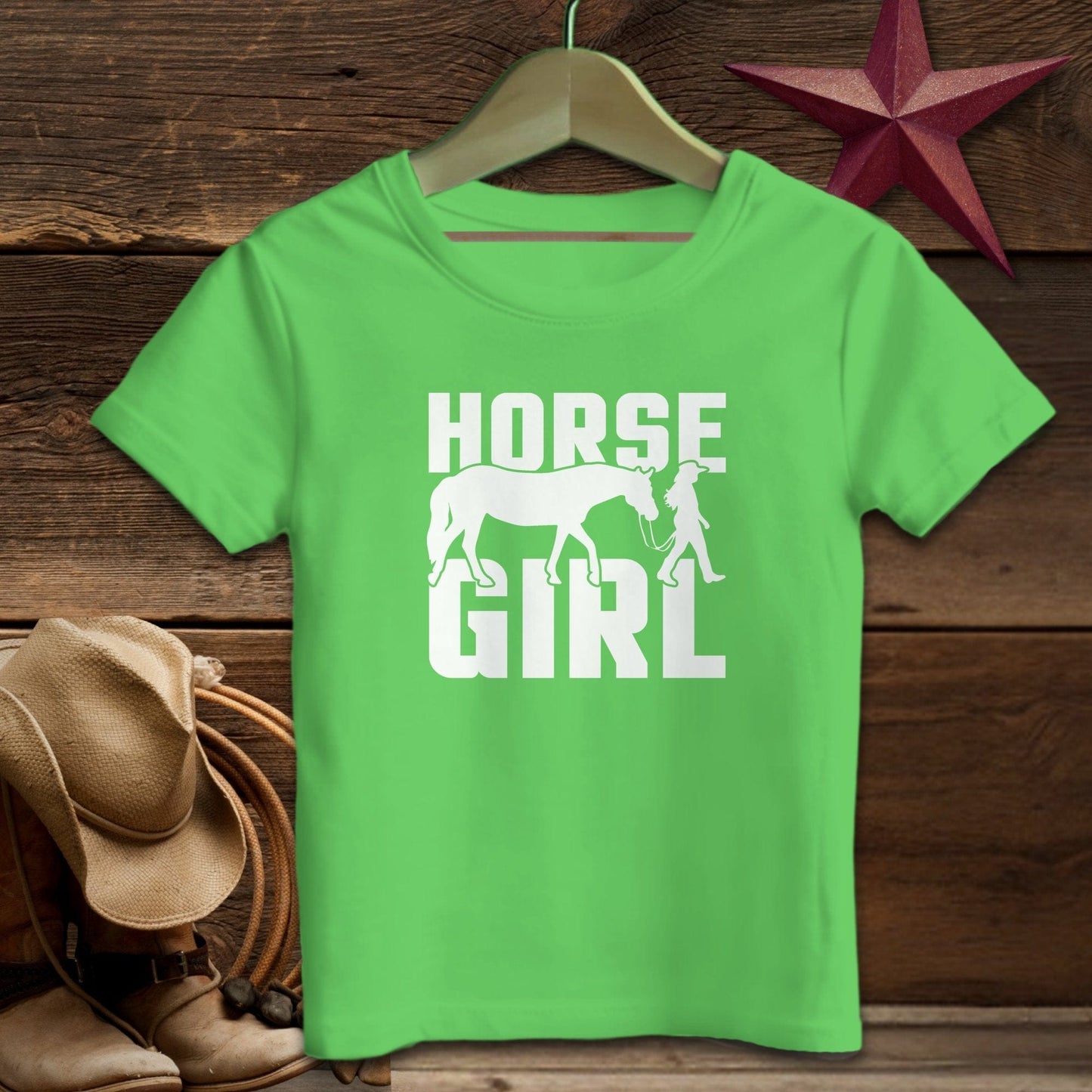 Baby Shirts T-Shirt Infant / Apple / 12 Months Horse and Girl Shirt