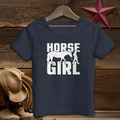 Baby Shirts T-Shirt Infant / Navy / 12 Months Horse and Girl Shirt