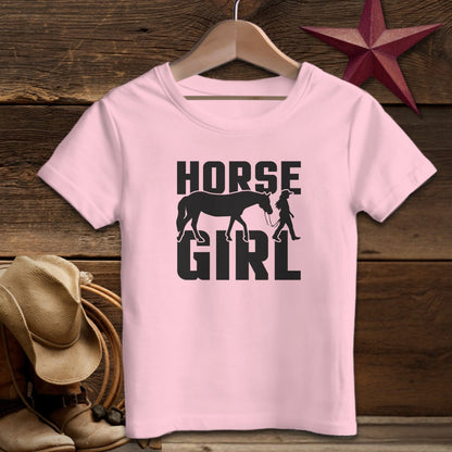 Baby Shirts T-Shirt Infant / Pink / 12 Months Horse and Girl Shirt