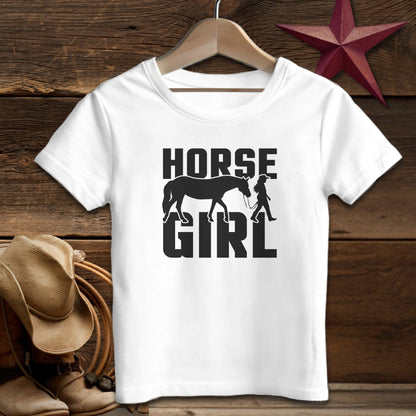 Baby Shirts T-Shirt Infant / White / 12 Months Horse and Girl Shirt