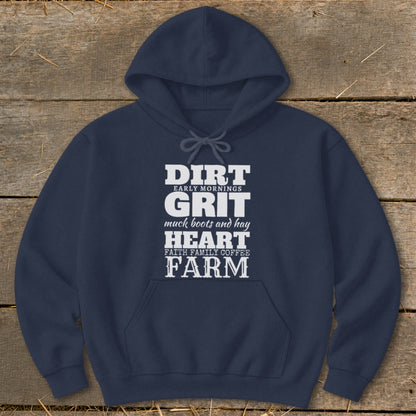 Dirt Grit Heart Farm Hoodie