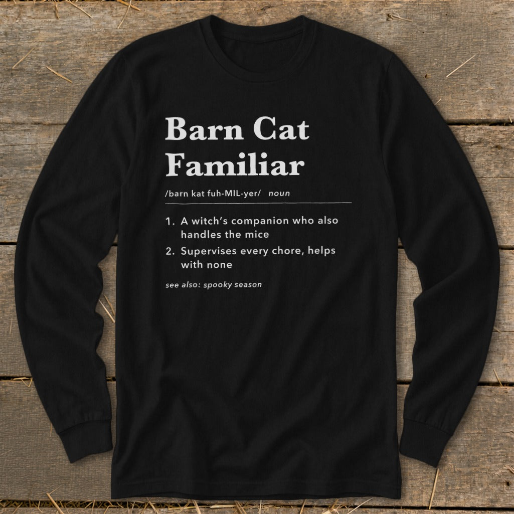 Barn Cat Familiar Definition Long Sleeve Tee