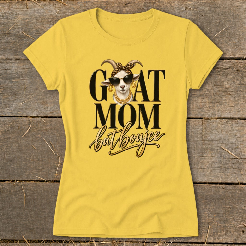 Goat Mom but Boujee Ladies Tee