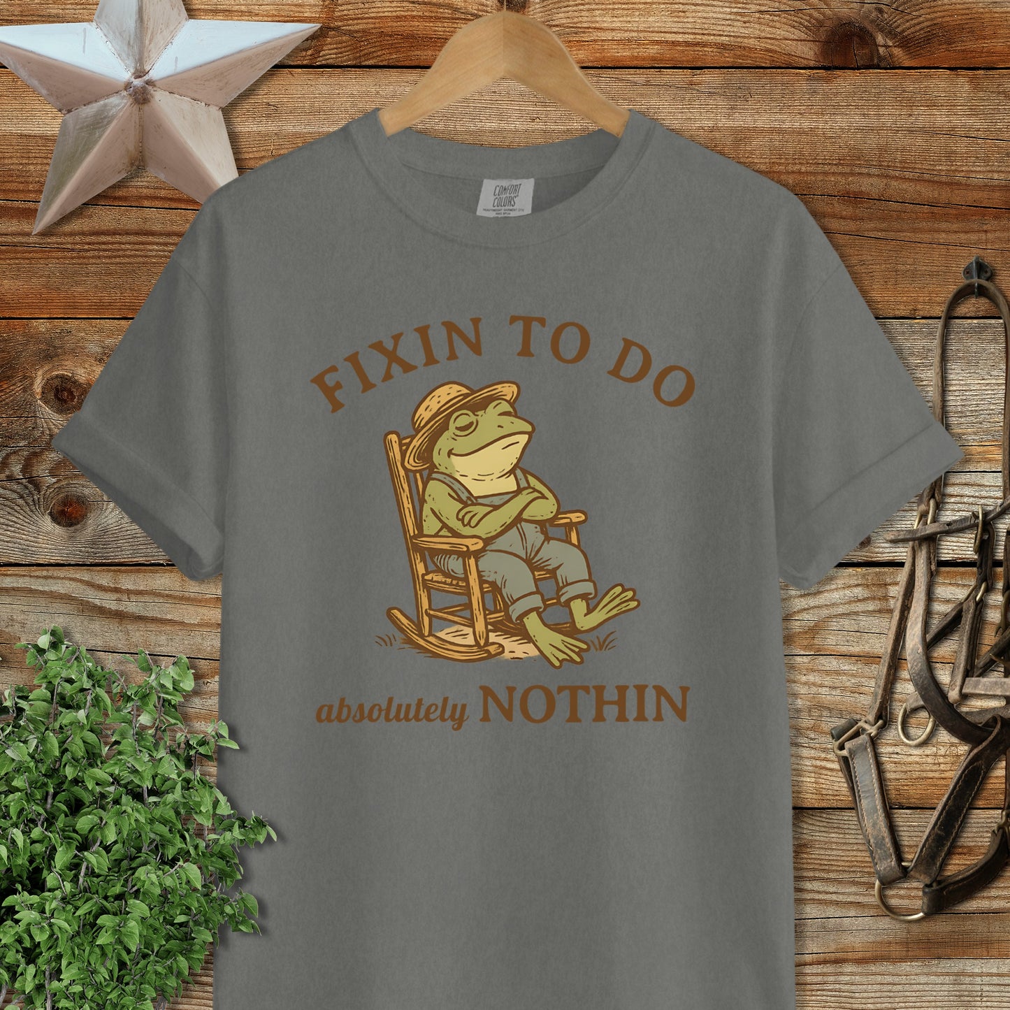 Fixin To Do Absolutely Nothin Frog T-Shirt